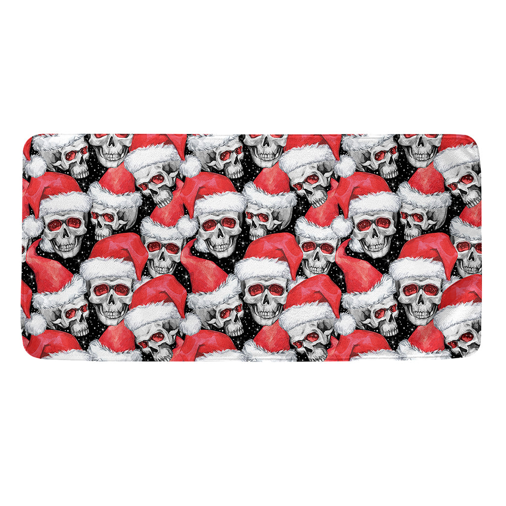 Christmas Santa Skull Pattern Print Towel