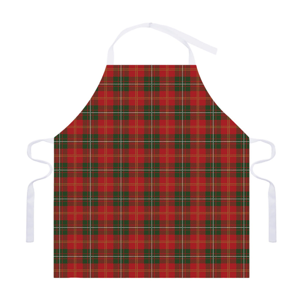 Christmas Scottish Tartan Pattern Print Adjustable Apron
