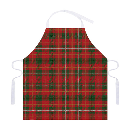 Christmas Scottish Tartan Pattern Print Adjustable Apron