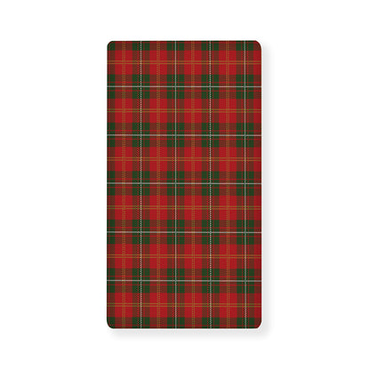 Christmas Scottish Tartan Pattern Print Baby Crib Sheet