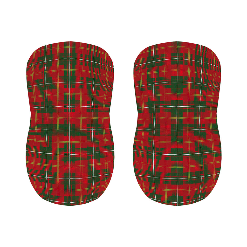 Christmas Scottish Tartan Pattern Print Bar Stool Covers