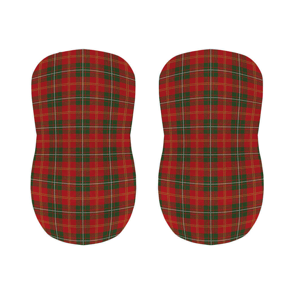 Christmas Scottish Tartan Pattern Print Bar Stool Covers