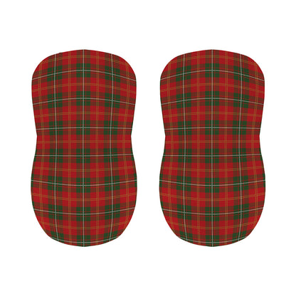 Christmas Scottish Tartan Pattern Print Bar Stool Covers