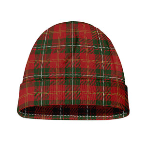 Christmas Scottish Tartan Pattern Print Beanie