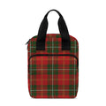 Christmas Scottish Tartan Pattern Print Bible Tote Bag