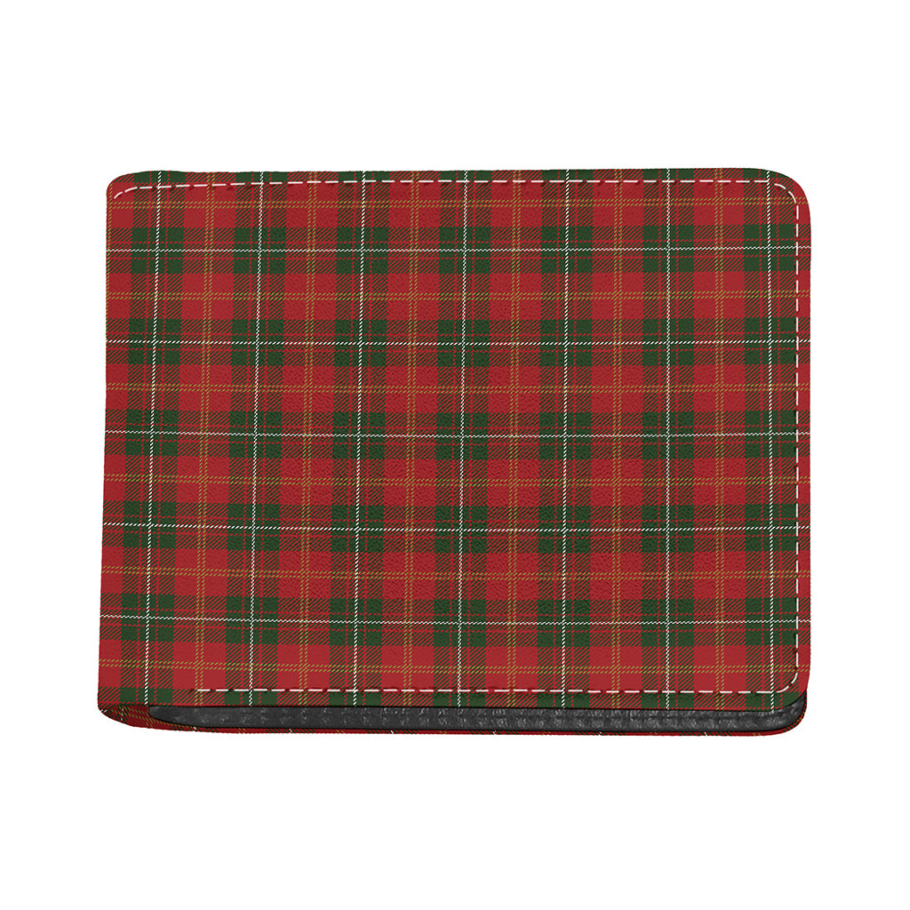 Christmas Scottish Tartan Pattern Print Bifold Wallet