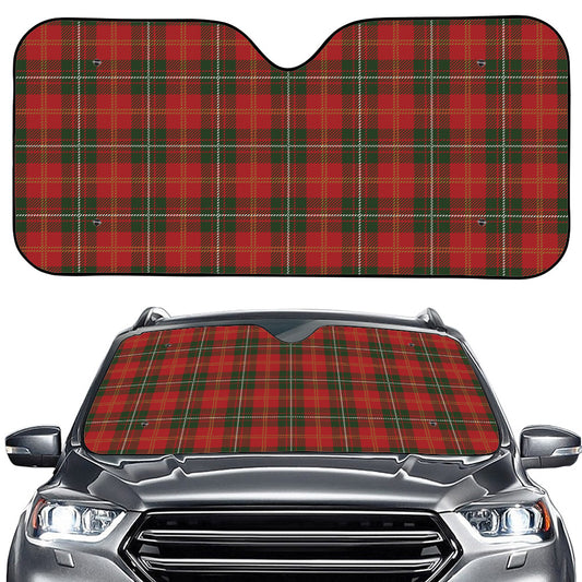 Christmas Scottish Tartan Pattern Print Car Windshield Sun Shade