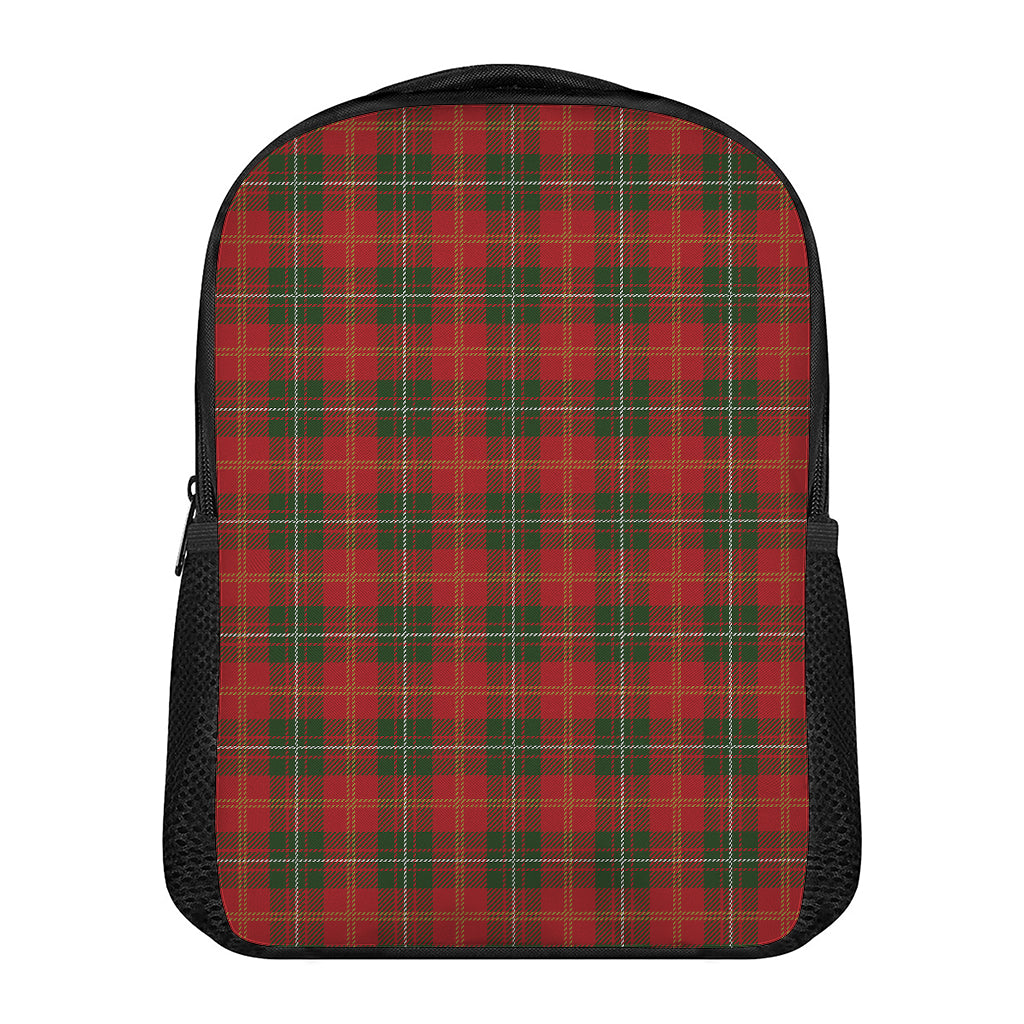 Christmas Scottish Tartan Pattern Print Casual Backpack