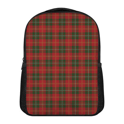 Christmas Scottish Tartan Pattern Print Casual Backpack