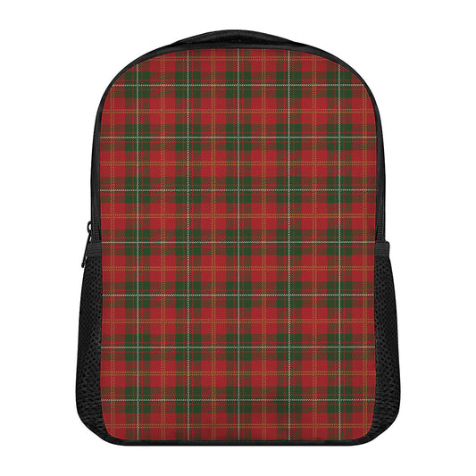 Christmas Scottish Tartan Pattern Print Casual Backpack