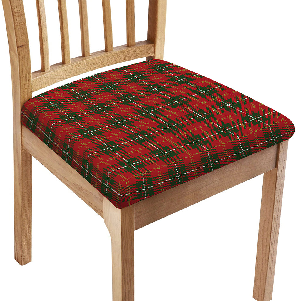 Christmas Scottish Tartan Pattern Print Chair Cushion Cover
