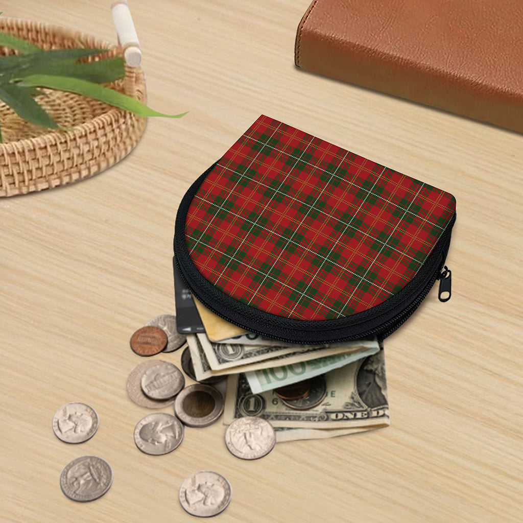Christmas Scottish Tartan Pattern Print Coin Purse