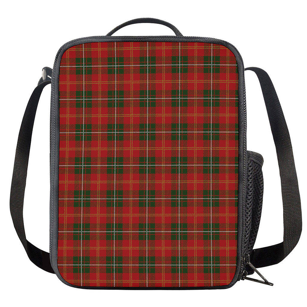 Christmas Scottish Tartan Pattern Print Crossbody Lunch Bag