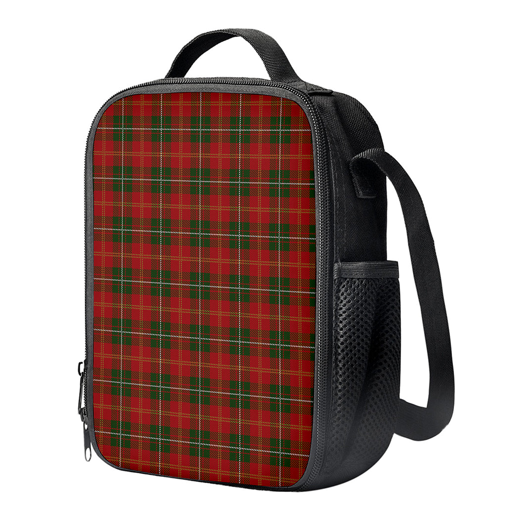 Christmas Scottish Tartan Pattern Print Crossbody Lunch Bag