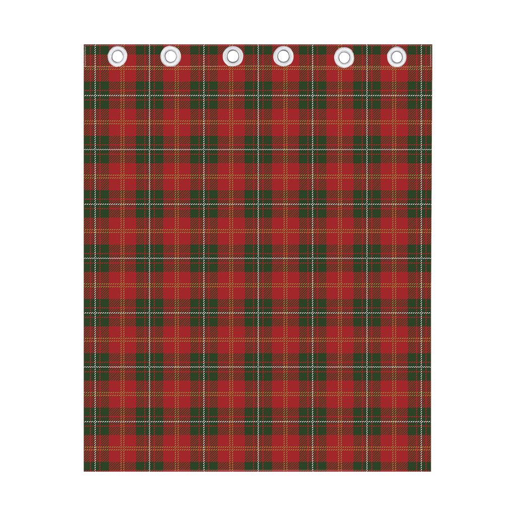 Christmas Scottish Tartan Pattern Print Curtain