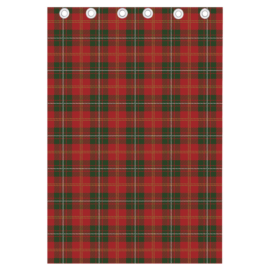 Christmas Scottish Tartan Pattern Print Curtain