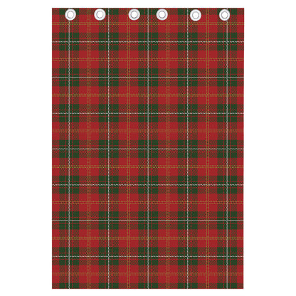 Christmas Scottish Tartan Pattern Print Curtain