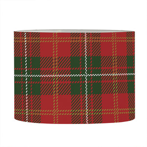 Christmas Scottish Tartan Pattern Print Drum Lamp Shade