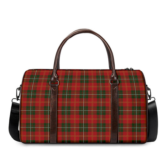 Christmas Scottish Tartan Pattern Print Duffle Bag