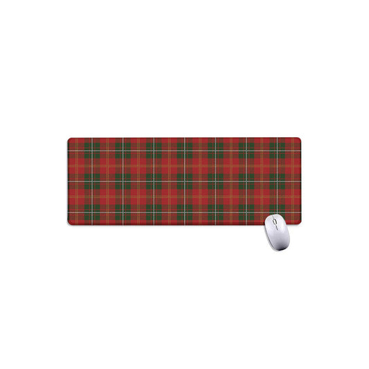 Christmas Scottish Tartan Pattern Print Extended Mouse Pad
