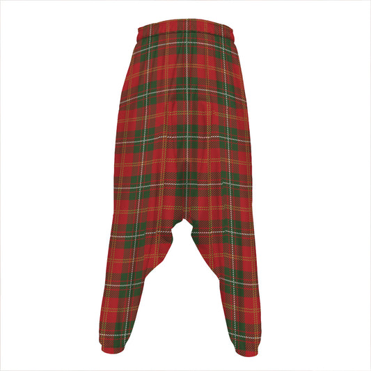 Christmas Scottish Tartan Pattern Print Hammer Pants