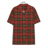 Christmas Scottish Tartan Pattern Print Hawaiian Shirt