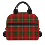 Christmas Scottish Tartan Pattern Print Insulated Lunch Bag