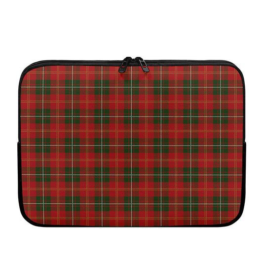 Christmas Scottish Tartan Pattern Print Laptop Sleeve