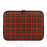 Christmas Scottish Tartan Pattern Print Laptop Sleeve