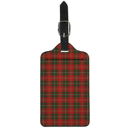 Christmas Scottish Tartan Pattern Print Luggage Tag