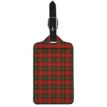 Christmas Scottish Tartan Pattern Print Luggage Tag