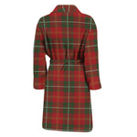 Christmas Scottish Tartan Pattern Print Men's Bathrobe