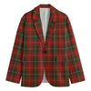 Christmas Scottish Tartan Pattern Print Men's Blazer