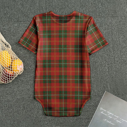 Christmas Scottish Tartan Pattern Print Men's Bodysuit