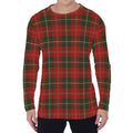 Christmas Scottish Tartan Pattern Print Men's Long Sleeve T-Shirt