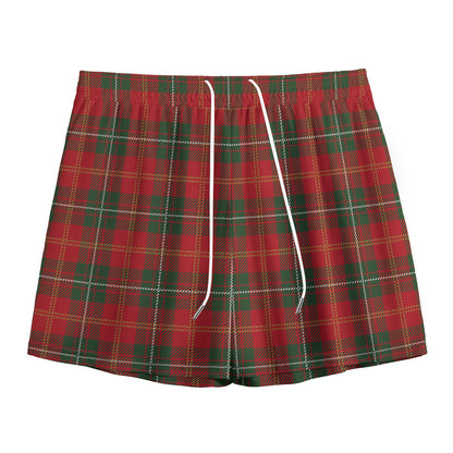 Christmas Scottish Tartan Pattern Print Mesh Shorts