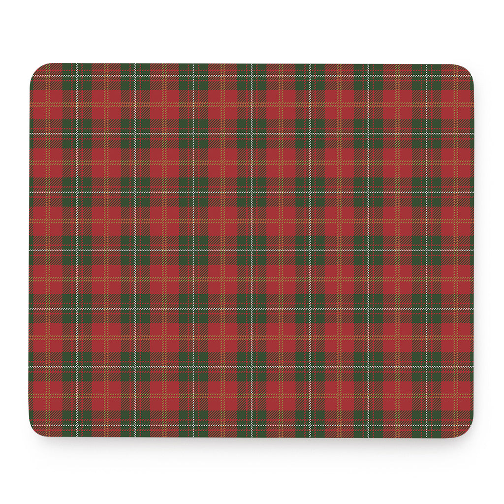 Christmas Scottish Tartan Pattern Print Mouse Pad