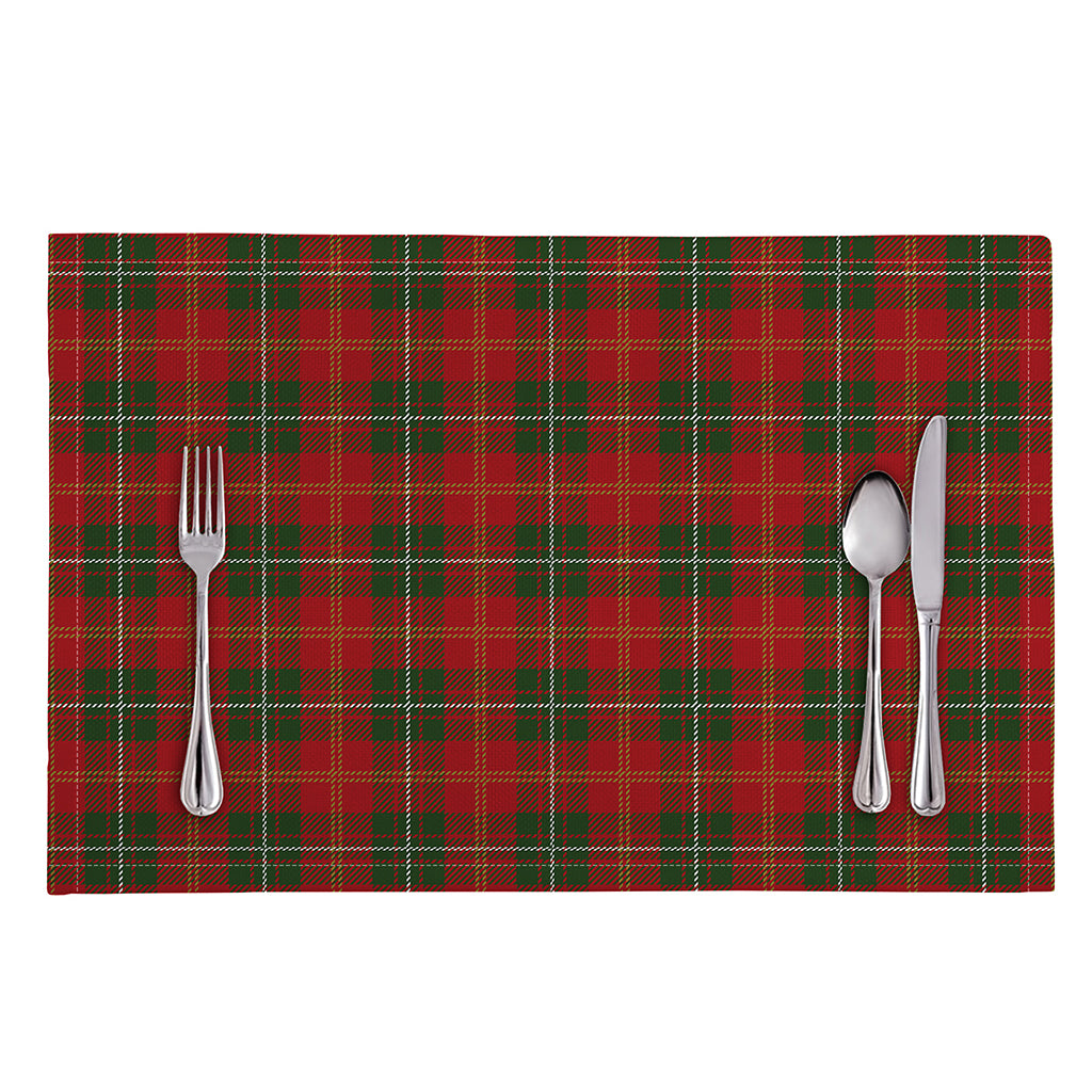Christmas Scottish Tartan Pattern Print Placemat