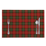 Christmas Scottish Tartan Pattern Print Placemat