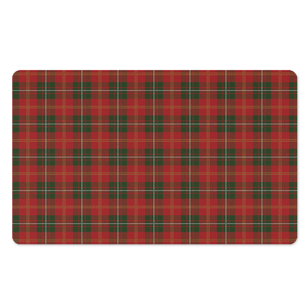 Christmas Scottish Tartan Pattern Print Polyester Doormat