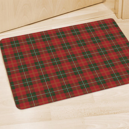 Christmas Scottish Tartan Pattern Print Polyester Doormat