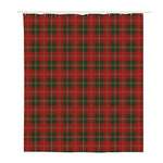 Christmas Scottish Tartan Pattern Print Polyester Shower Curtain