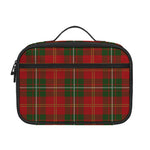 Christmas Scottish Tartan Pattern Print Portable Lunch Bag