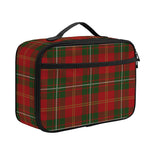 Christmas Scottish Tartan Pattern Print Portable Lunch Bag