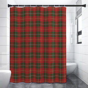 Christmas Scottish Tartan Pattern Print Premium Shower Curtain