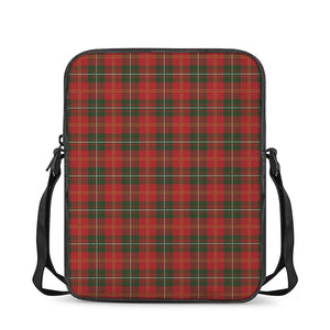 Christmas Scottish Tartan Pattern Print Rectangular Crossbody Bag