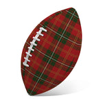 Christmas Scottish Tartan Pattern Print Rugby Ball