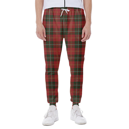 Christmas Scottish Tartan Pattern Print Scuba Joggers