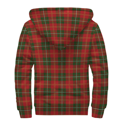 Christmas Scottish Tartan Pattern Print Sherpa Lined Zip Up Hoodie