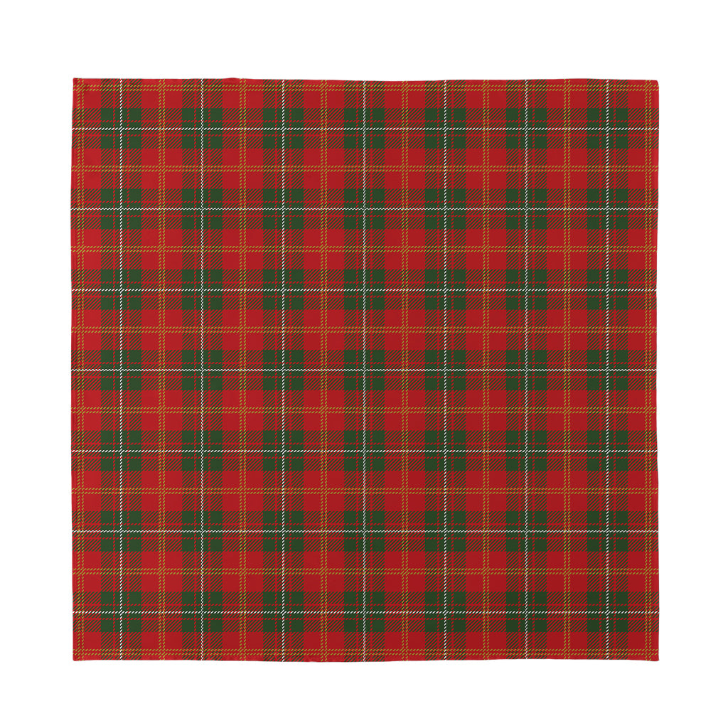 Christmas Scottish Tartan Pattern Print Silk Bandana